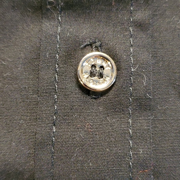 Tommy Hilfiger Black Embroidered Button Up Shirt - Picture 7 of 8